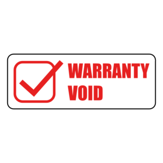 Warranty Void Sticker (Red)